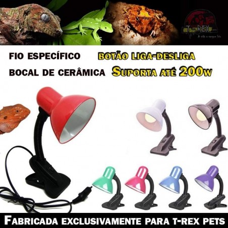 luminária para térrarios